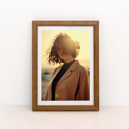 Pakiet 5 szt. ramek drewnianych na zdjęcia kolor dąb DRWA 3 10x15 cm