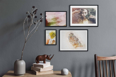 Zestaw czarnych ramek galeria HIT 02 GF0008