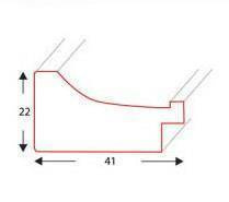 Ramka drewniana na zdjęcia DRZG D 2 10x15 cm