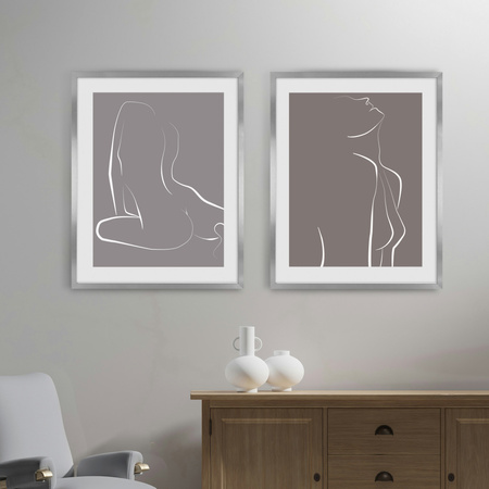 Srebrna ramka na zdjęcia HEN S 40x50 cm