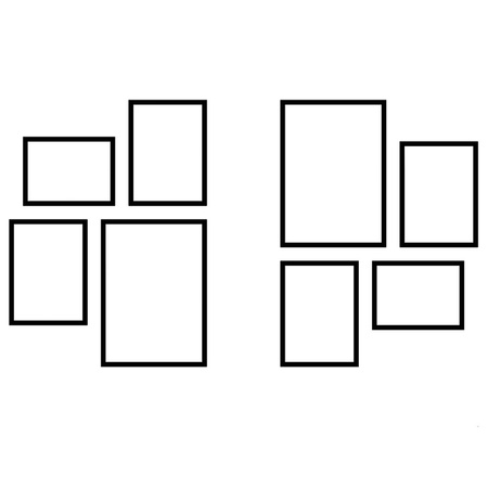 Zestaw ramek PINIA 3 GF0043 - galeria ramek na 8 zdjęć