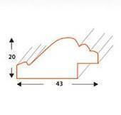Ramka drewniana na zdjęcia DRZG Z 6 50x70 cm