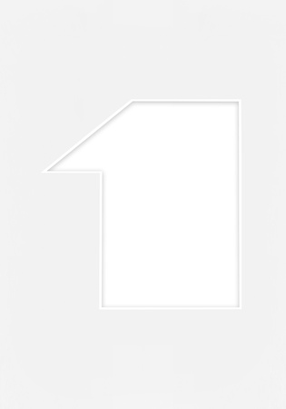 Passe Partout okienko w kształcie CYFERKI "1"