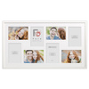 Duża ramka na wiele zdjęć biała 33x60 cm - 8 zdjęć