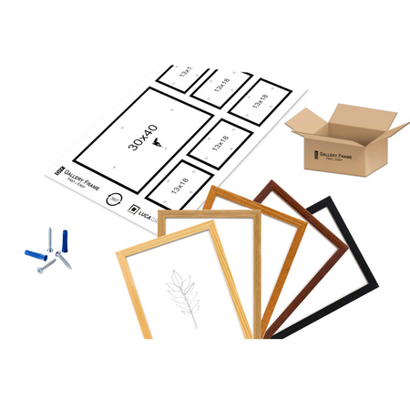 Zestaw białych ramek galeria HIT 01 GF0001