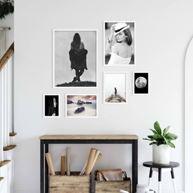 Zestaw białych ramek galeria Pinia 1 GF0010