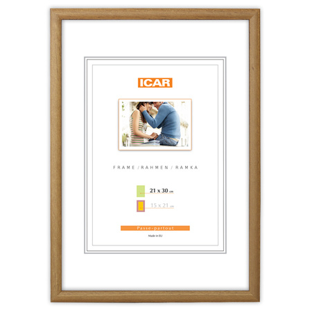 Ramka drewniana na zdjęcia brązowa EKO 33N 6x9 cm