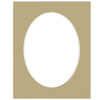 Passe partout 40x50 (30x40) OWAL BEŻOWE TABAC