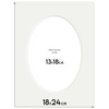 Passe partout 18x24 (13x18) OWAL SREBRNE SILVER