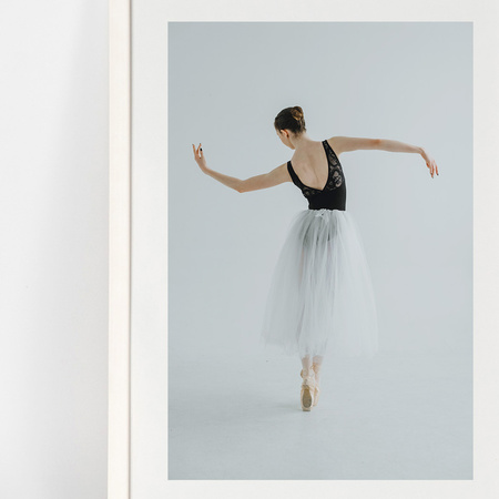 Biała ramka drewniana PINIA 1 21x30 cm