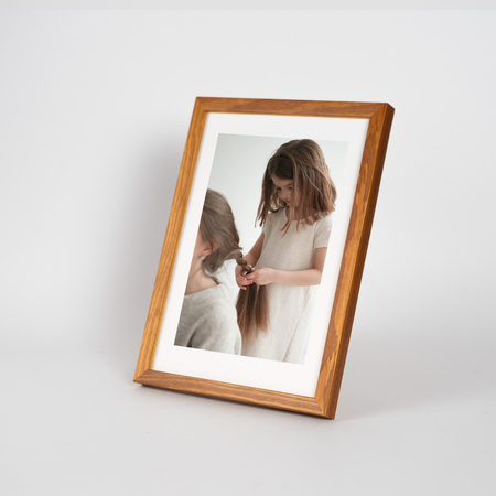 Jasno brązowa ramka drewniana PINIA 10 - 15x21 cm