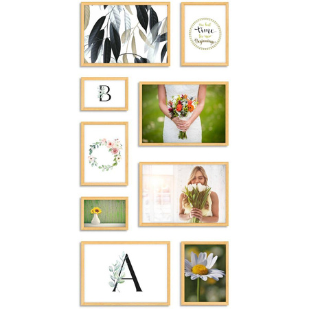 Zestaw naturalnych ramek galeria 0 GF0004