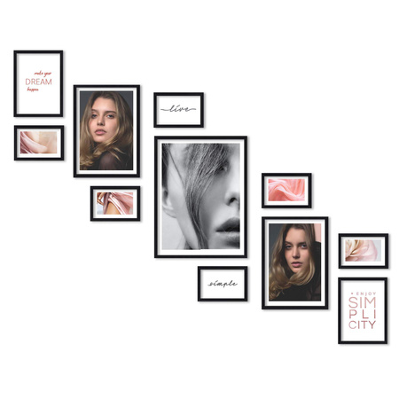 Zestaw ramek PINIA 2 GF0030 L- galeria ramek na 11 zdjęć