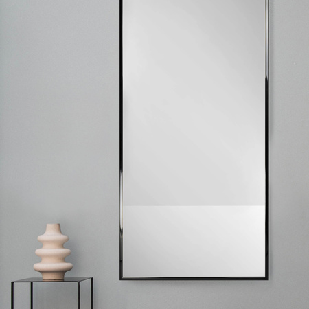 Lustro w ramie czarnej wysoki połysk wiszące LUCA LU-1965