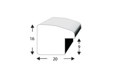 Ramka drewniana na zdjęcia DRI G Z 28x35 cm