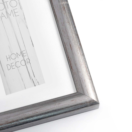 Srebrna ramka drewniana na zdjęcia EKO S2 13x18 cm