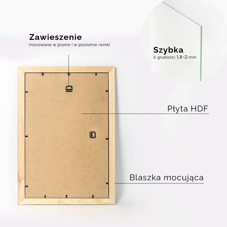 Ramka drewniana na zdjęcia DRL X 02 50x60 cm