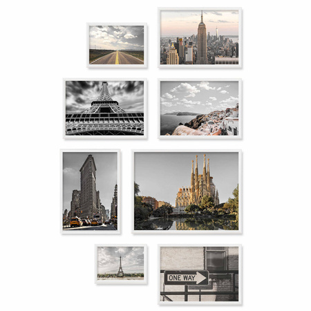 Zestaw białych ramek galeria 1 GF0009