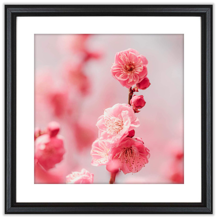 Czarna ramka drewniana DRWA 2 15x15 cm