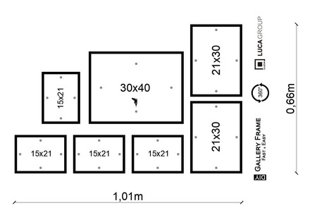Zestaw ramek PINIA 1 GF0022 - galeria ramek na 7 zdjęć