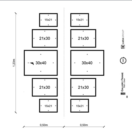 Zestaw ramek PINIA 3 GF0040 - galeria na 10 zdjęć