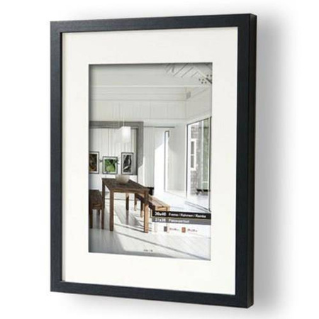 Czarna ramka przestrzenna EXPO 3D 40x40 cm (30x30cm)