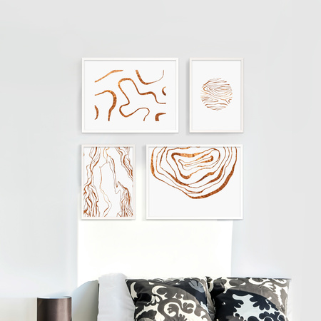 Zestaw białych ramek galeria PINIA 1 GF0003