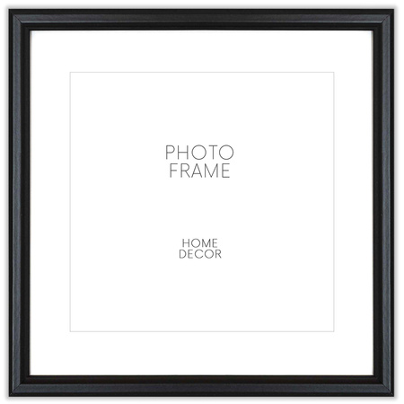 Czarna ramka drewniana DRWA 2 15x15 cm