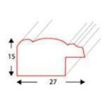 Ramka drewniana na zdjęcia DRL F 1 50x60 cm