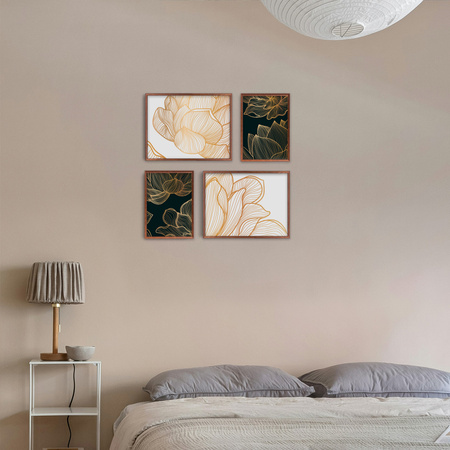 Zestaw brązowych ramek galeria PRESTO 44 GF0003