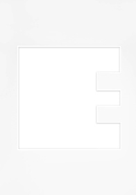 Passe Partout okienko w kształcie LITERKI "E"