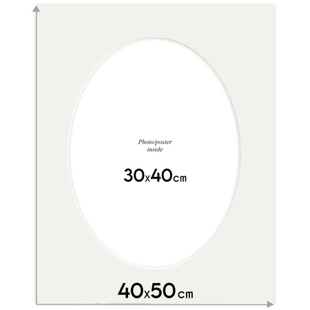 Passe partout 40x50 (30x40) OWAL NIEBIESKI BLUE