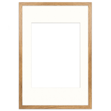 Brązowa ramka na zdjęcia HEN PASS 01 40x60 cm z passe partout 30x40