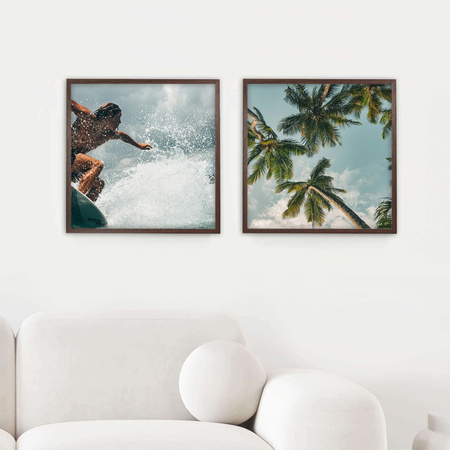 Ramka na zdjęcia 50x50 cm w brązowym kolorze FDM 6