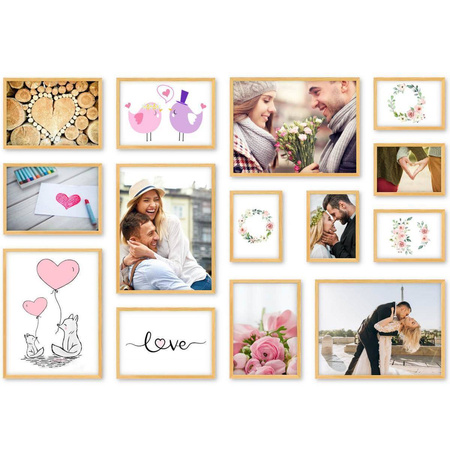 Zestaw naturalnych ramek galeria Pinia 0 GF0001