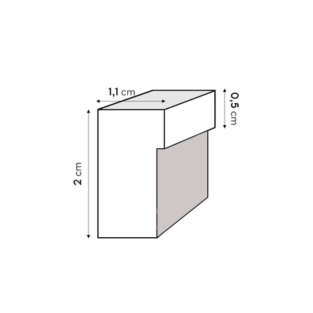 Ramka na zdjęcia drewniana UNO S Srebrna 40x60 cm