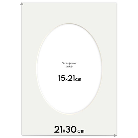 Passe partout 21x30 (15x21) OWAL ZIELONY MALACHIT