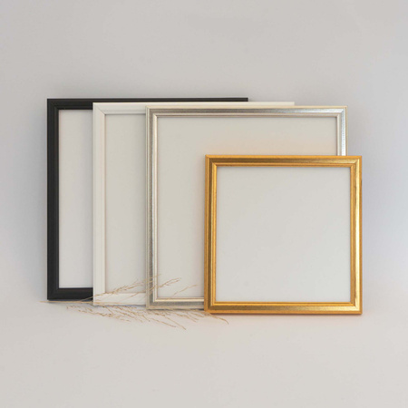 Biała ramka drewniana na zdjęcia DRWA 1 10x10 cm