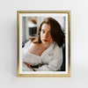Złota ramka drewniana na zdjęcia EKO Z4 24x30 cm
