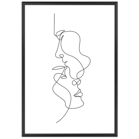 Czarna ramka aluminiowa QAL 29,7X42 cm (A3)