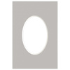 Passe partout 10x15 (6x9) OWAL SZARY STORM