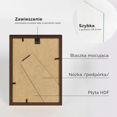 Pakiet ramek drewnianych 5 szt. PINIA 3 5SZT 13x18 cm