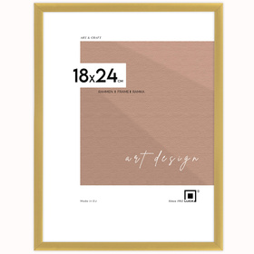 Złota ramka aluminiowa na zdjęcia Royall 18x24 cm