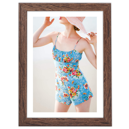 Brązowa ramka na zdjęcie FDM M6 13x18 cm