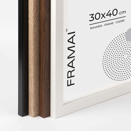 Brązowa ramka na zdjęcia HEN 4 30x40 cm
