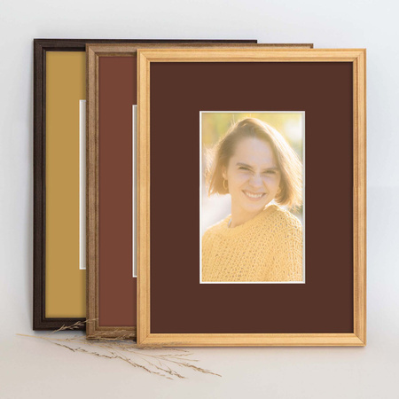 Passe partout 9x13 (5x7) BRĄZOWY CARMEL