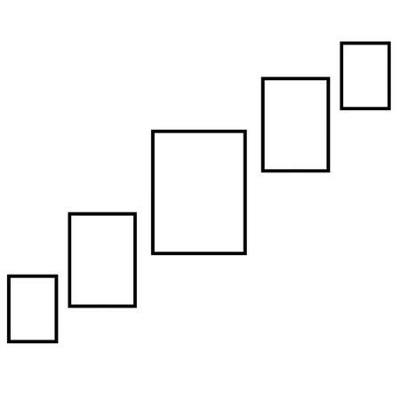 Zestaw ramek PINIA 1 GF0031 R- galeria ramek na 5 zdjęć