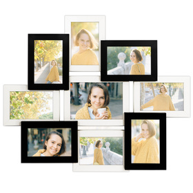 Multirama MULTI HEN 1-2 ramka na zdjęcia na 9 zdjęć - czarno-biała