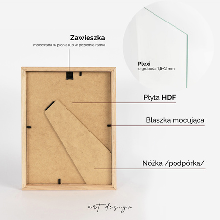 Ramka dębowa na zdjęcia OAK 18x24 cm