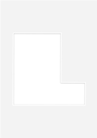 Passe Partout okienko w kształcie LITERKI "L"